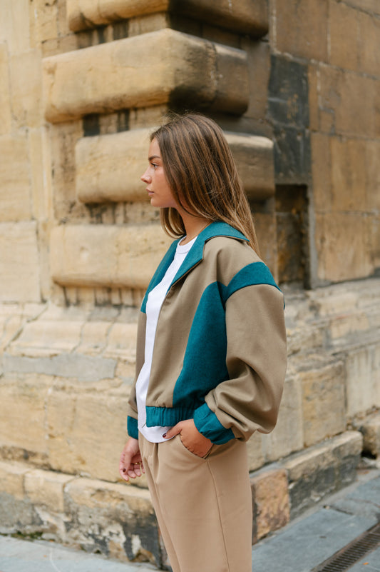 Chaqueta Bomber Synodic Turquesa