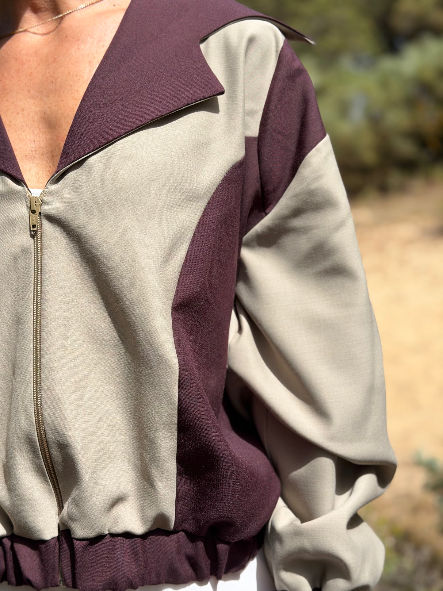 Chaqueta Bomber Synodic Berenjena