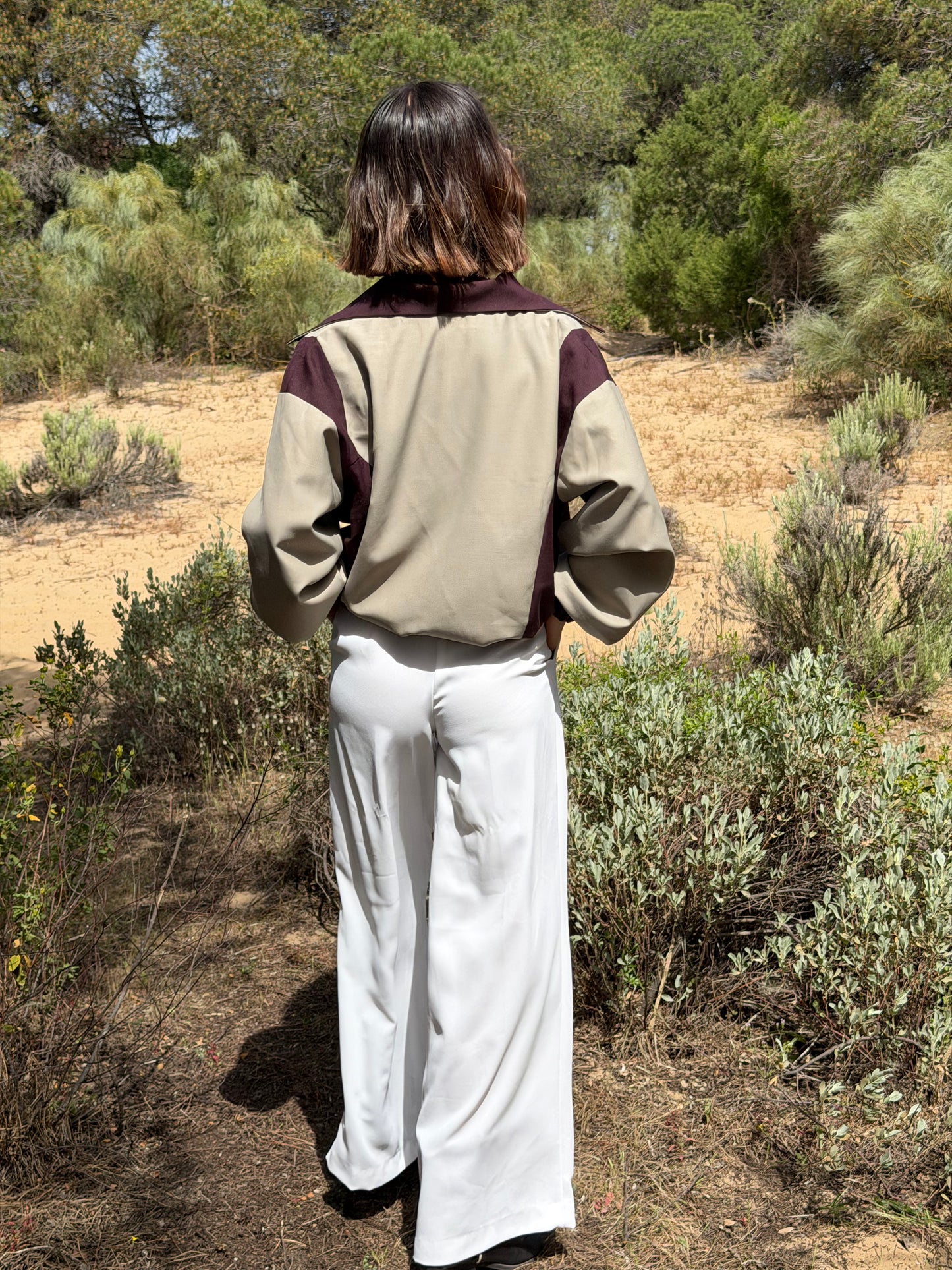 Chaqueta Bomber Synodic Berenjena