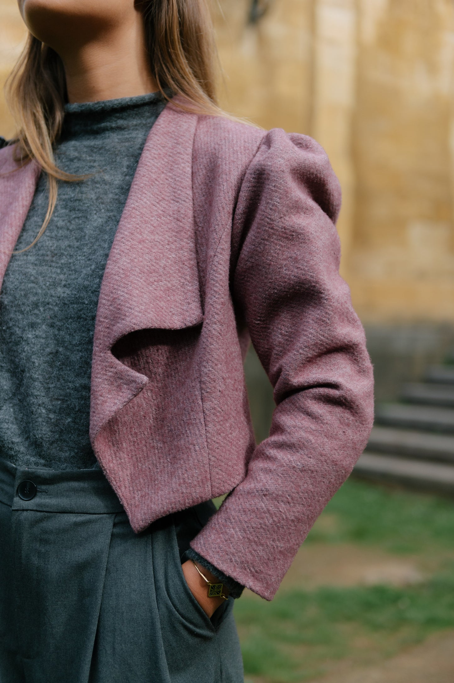 Chaqueta Blazer Burdeos