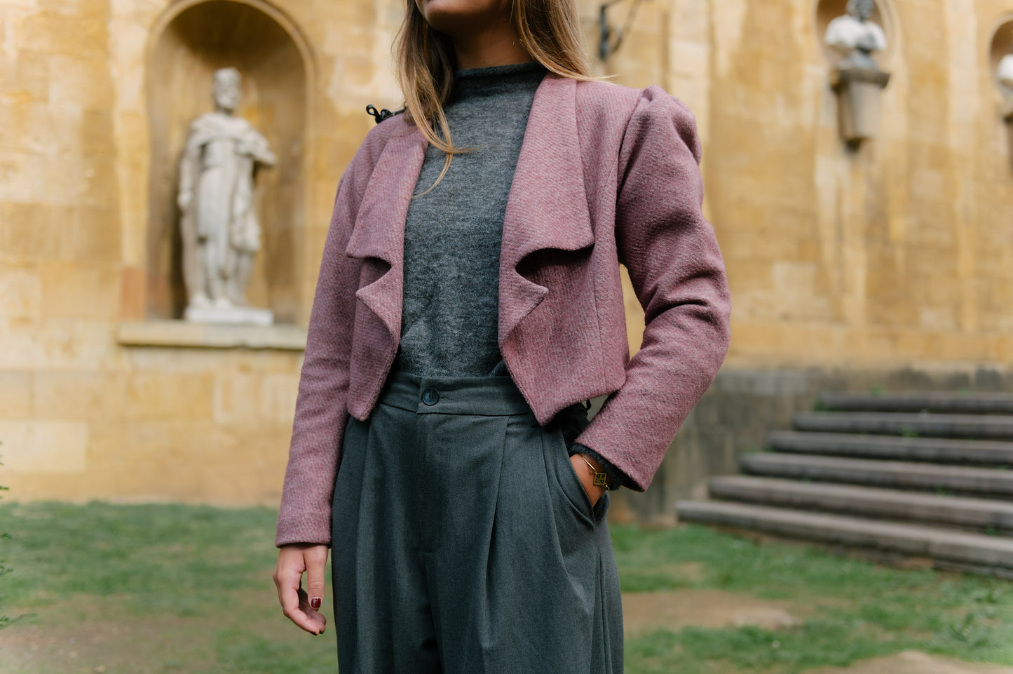 Chaqueta Blazer Burdeos