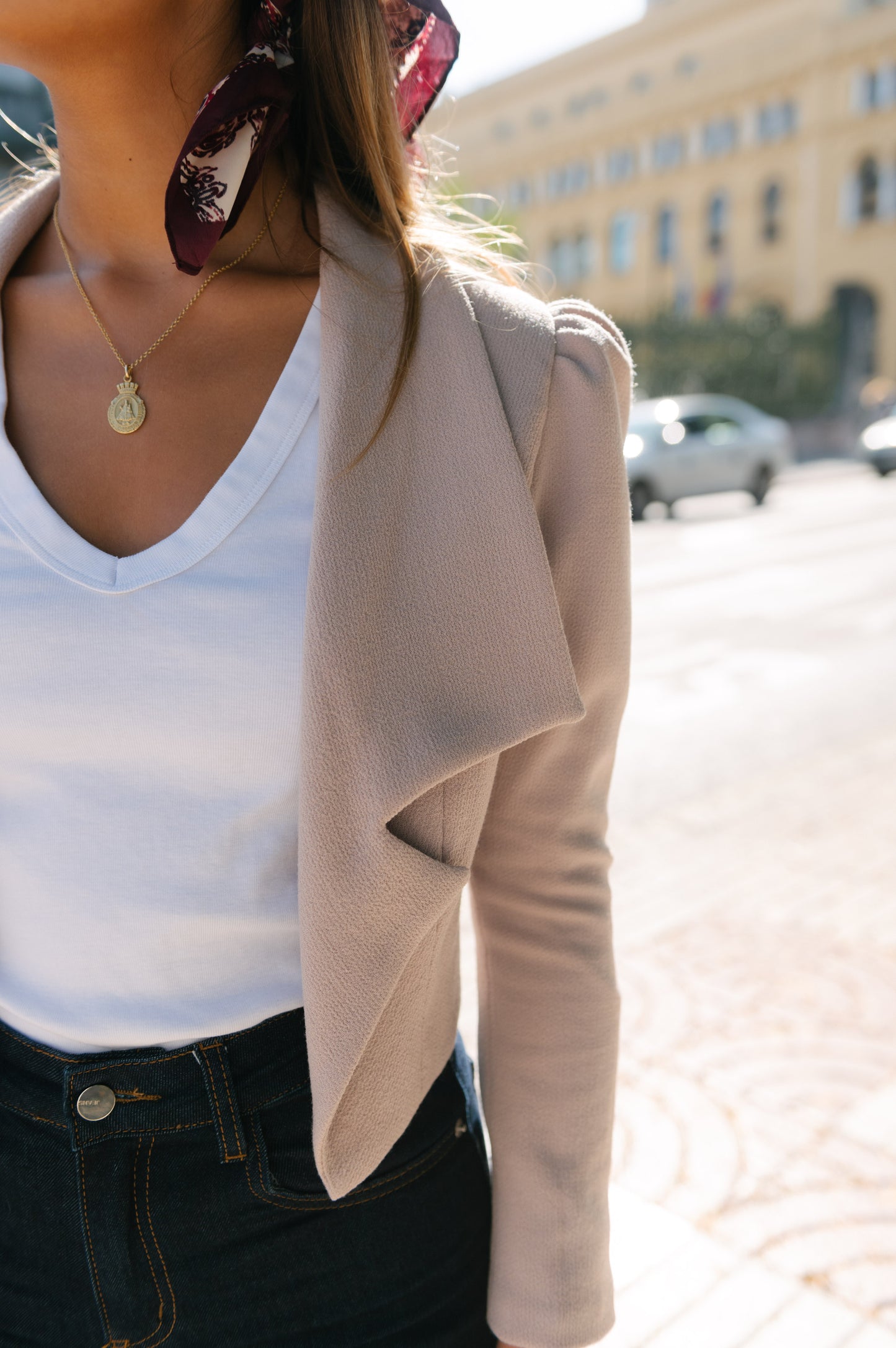 Chaqueta Blazer Beige